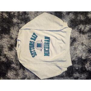 Vintage Suttons Bay Michigan Jerzees Super Sweat 80s Mens Sweater XL USA Y2K 90s